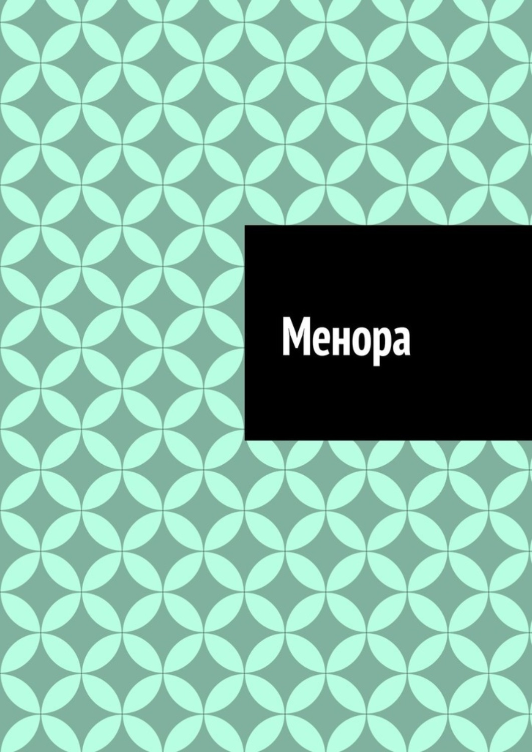 Обложка книги «Менора»