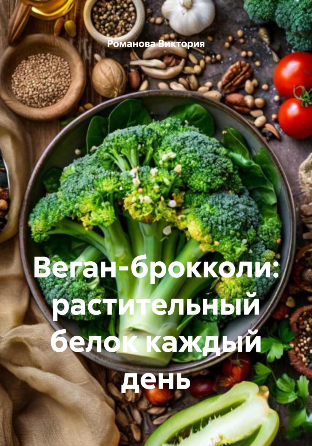 Обложка книги «Веган-брокколи: растительный белок каждый день»
