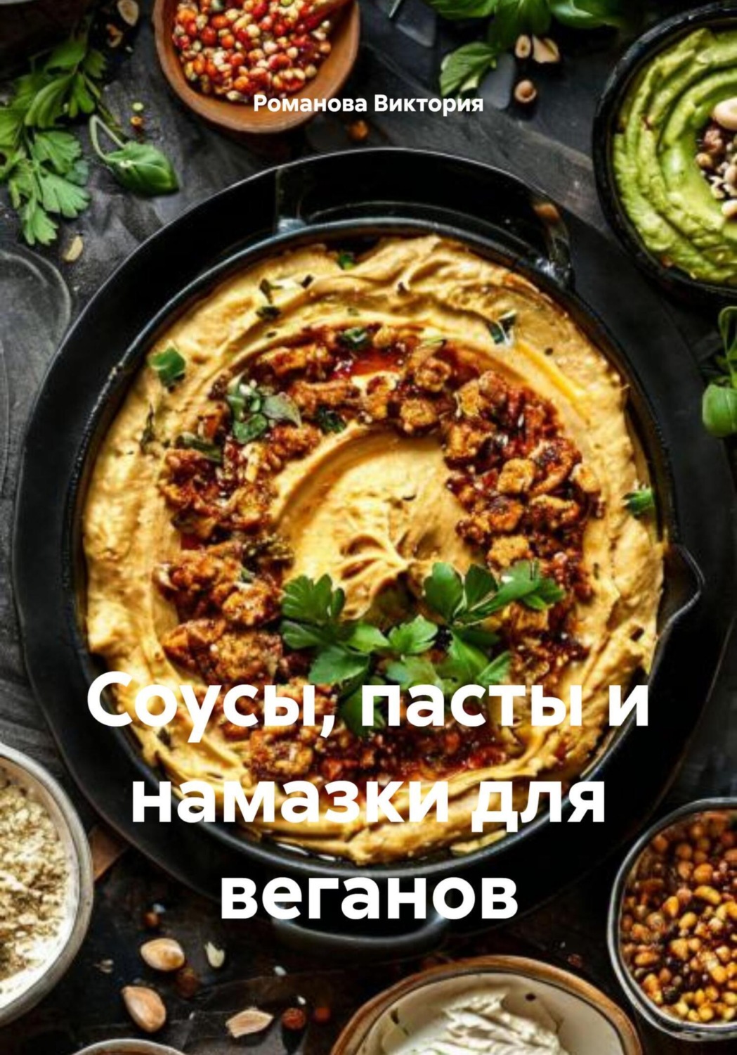 Обложка книги «Соусы, пасты и намазки для веганов»
