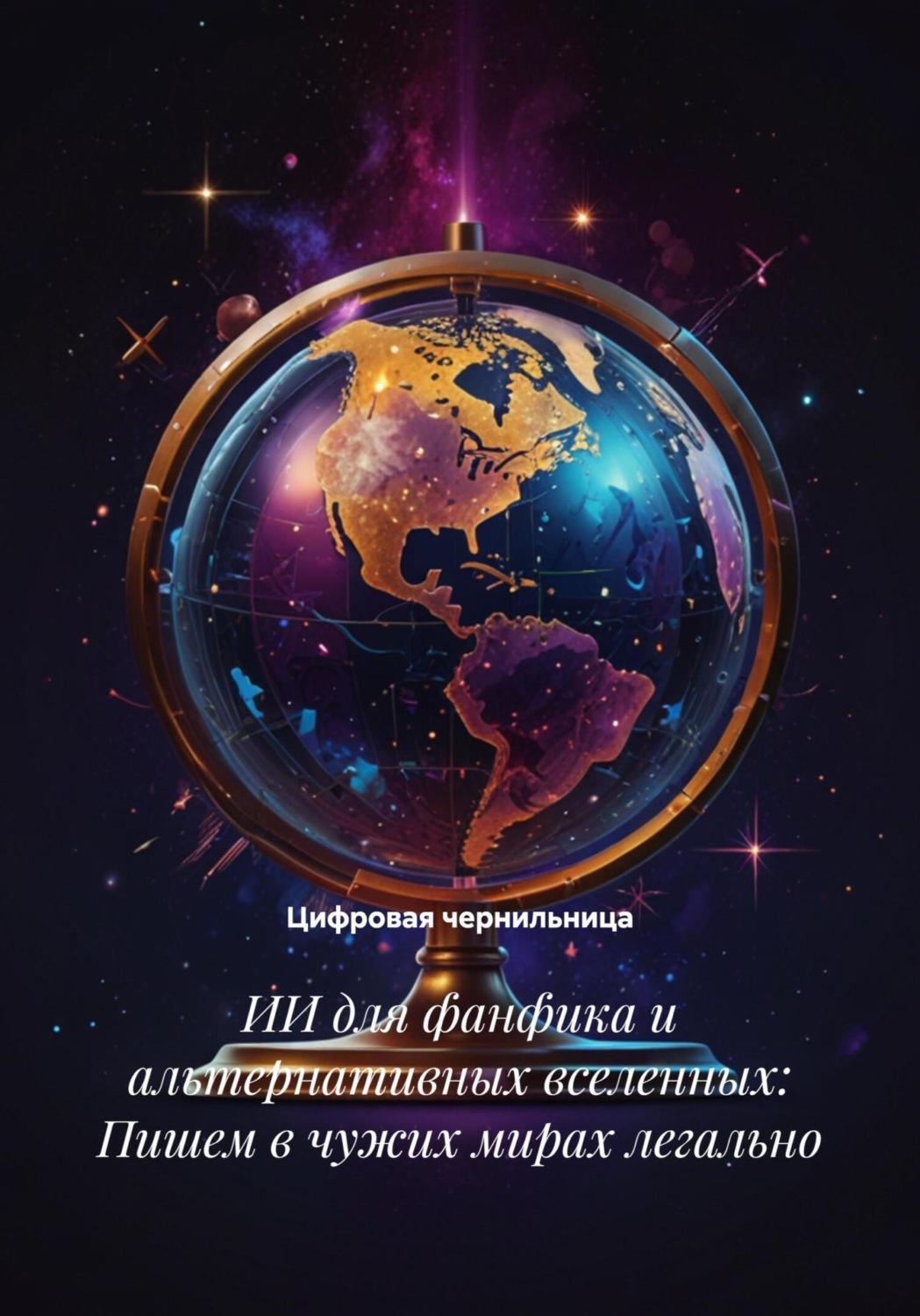 Обложка книги «ИИ для фанфика и альтернативных вселенных: Пишем в чужих мирах легально»