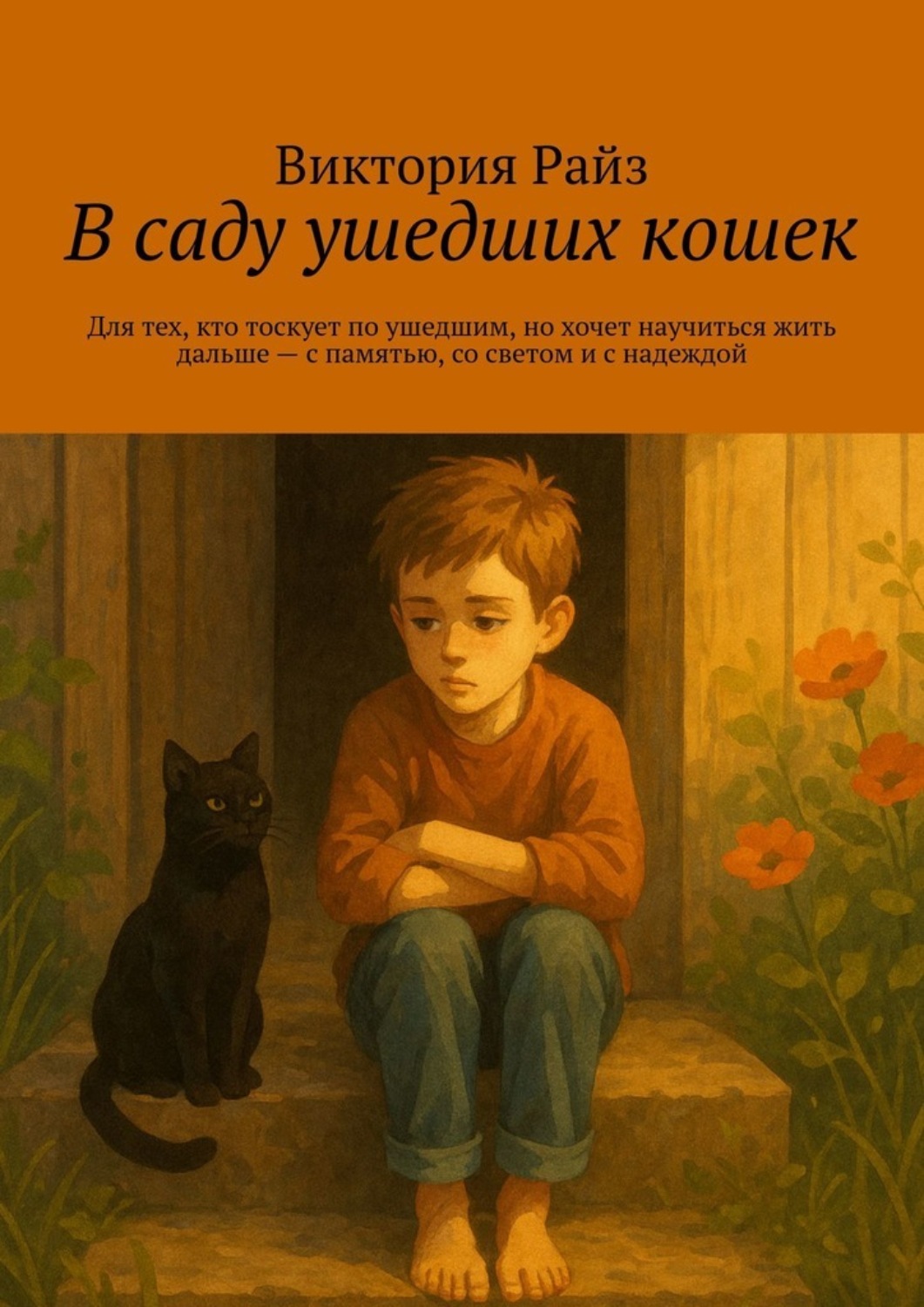 Обложка книги «В саду ушедших кошек. Для тех, кто тоскует по ушедшим, но хочет научиться жить дальше – с памятью, со светом и с надеждой»