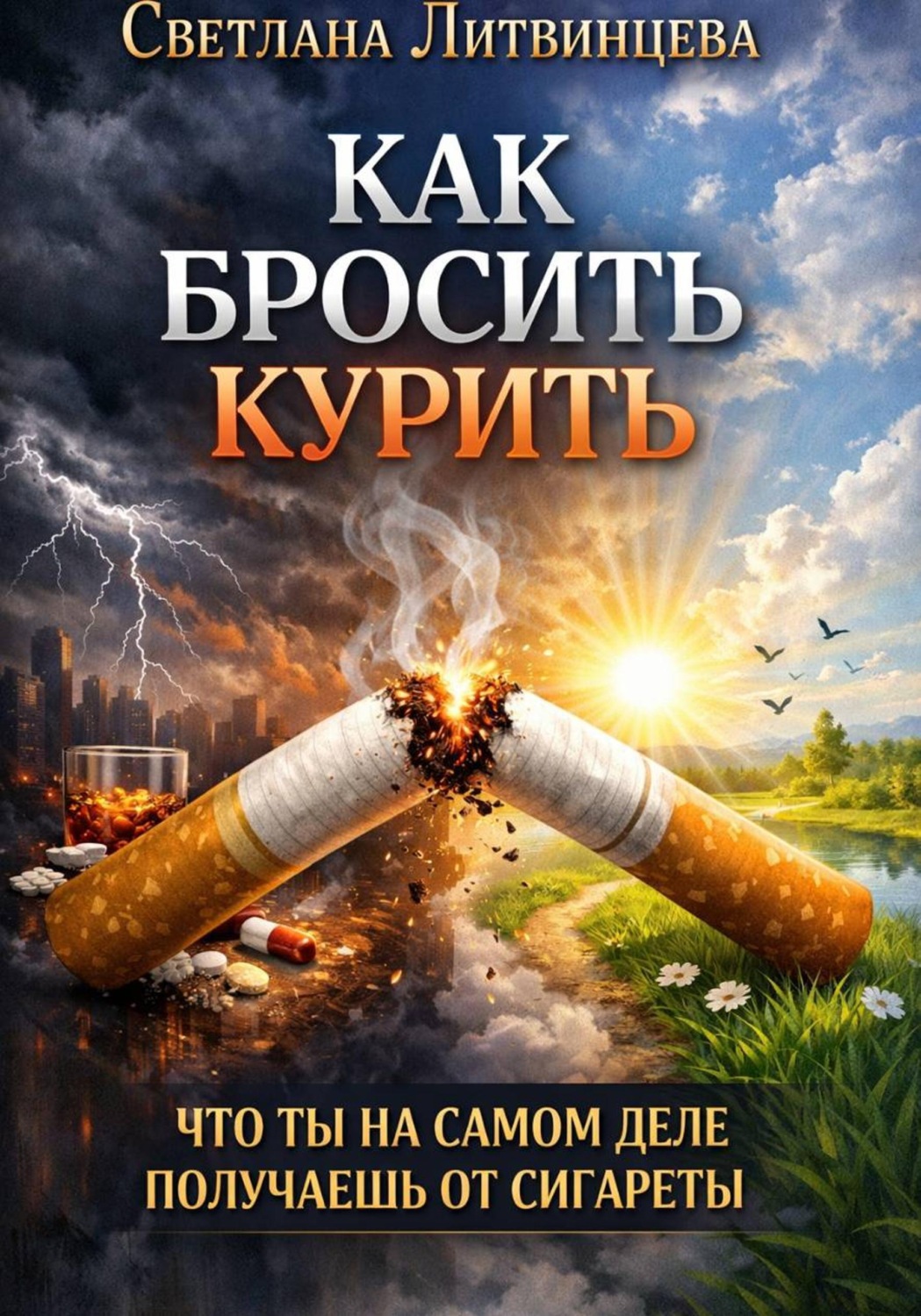 Обложка книги «Как бросить курить. Что ты на самом деле получаешь от сигареты»