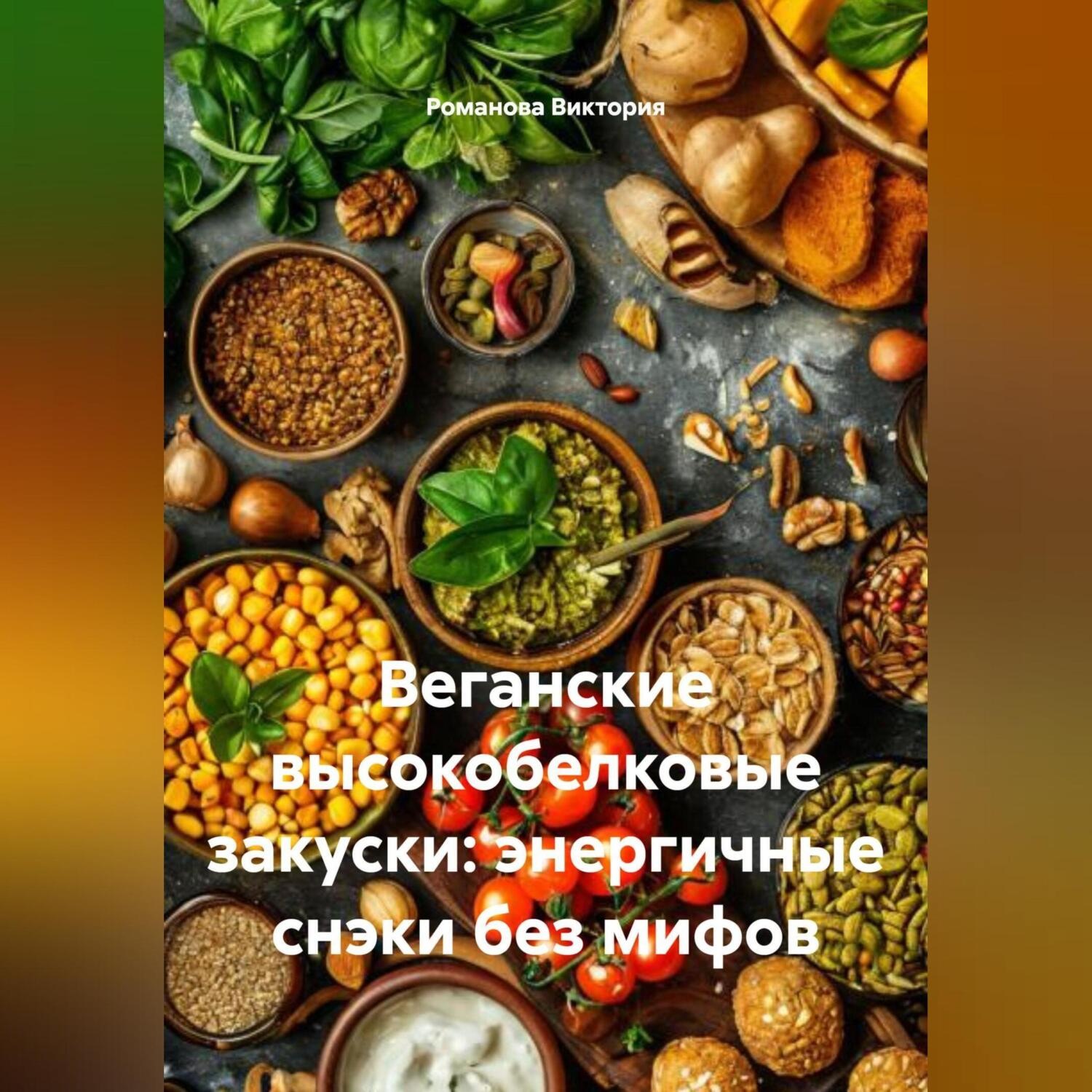 Обложка книги «Веганские высокобелковые закуски: энергичные снэки без мифов»