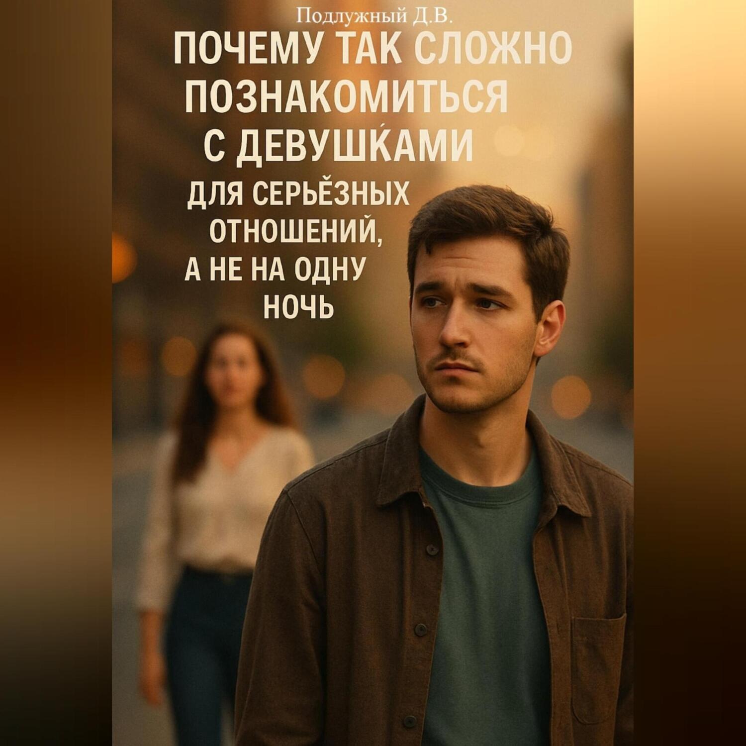 Обложка книги «Почему так сложно познакомиться с девушками для серьёзных отношений, а не на одну ночь»