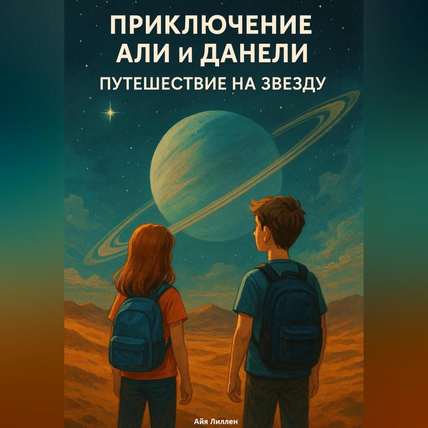 Обложка книги «Али и Данели путешествие на звезду»
