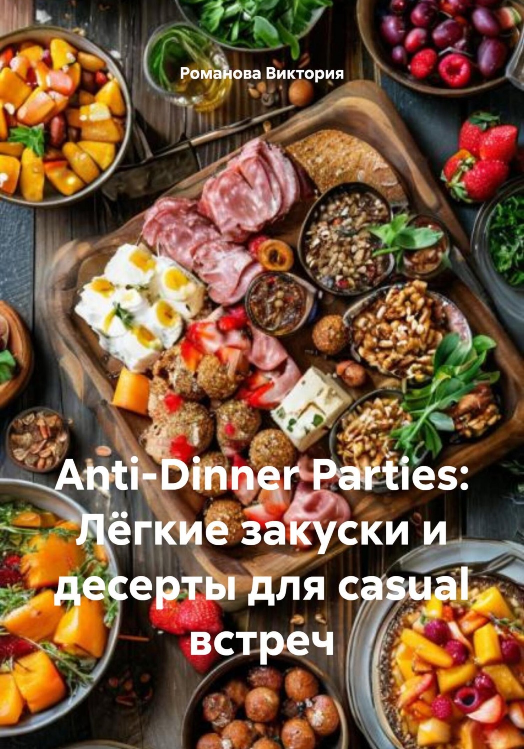 Обложка книги «Anti-Dinner Parties: Лёгкие закуски и десерты для casual встреч»