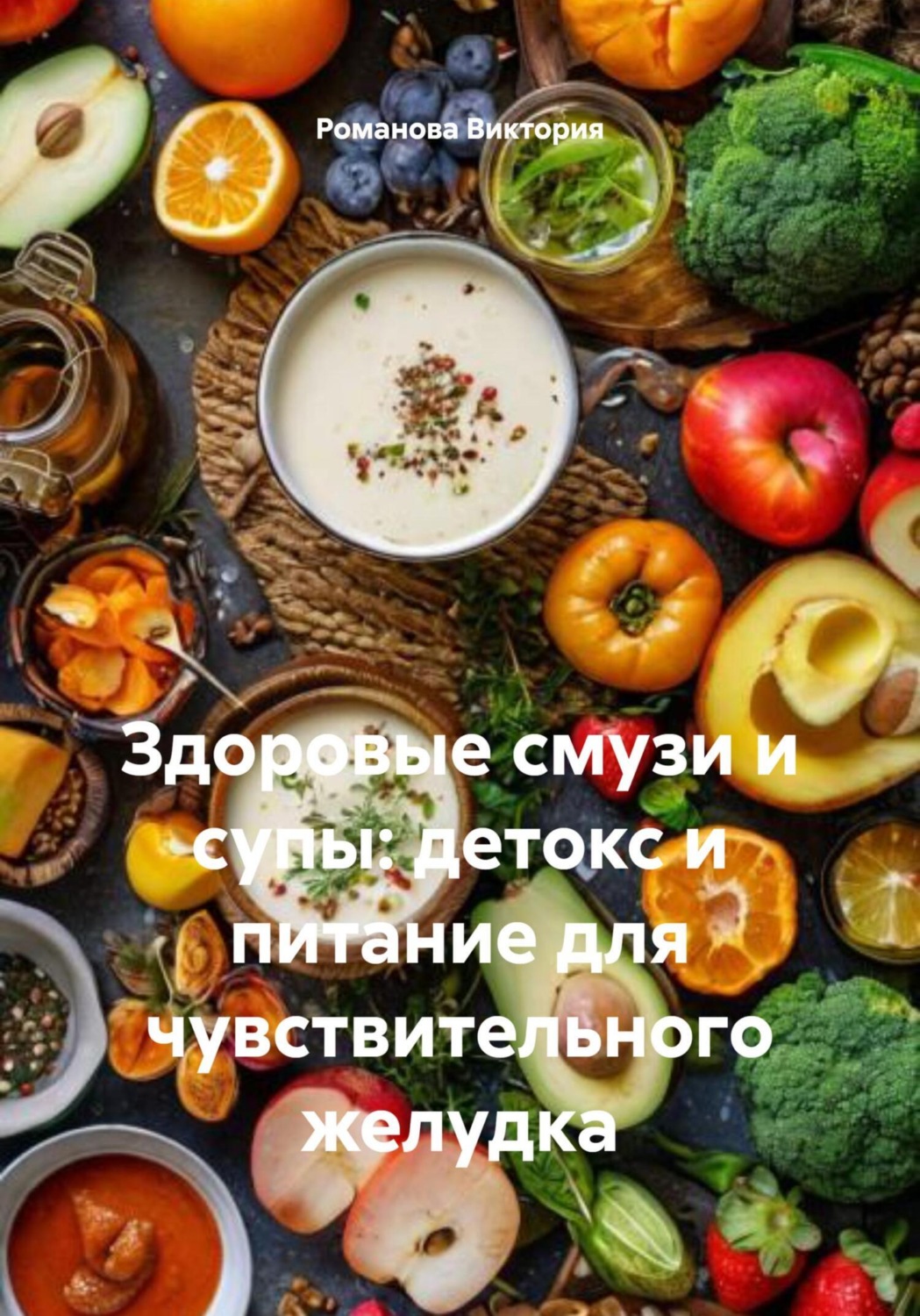Обложка книги «Здоровые смузи и супы: детокс и питание для чувствительного желудка»