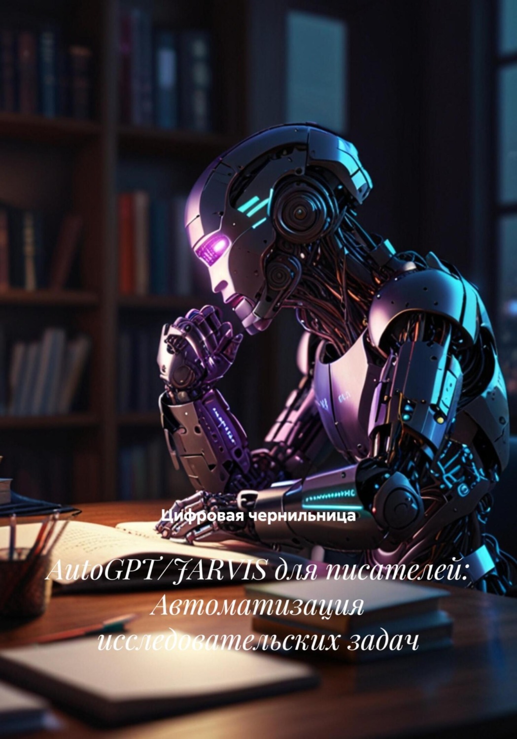 Обложка книги «AutoGPT/JARVIS для писателей: Автоматизация исследовательских задач»