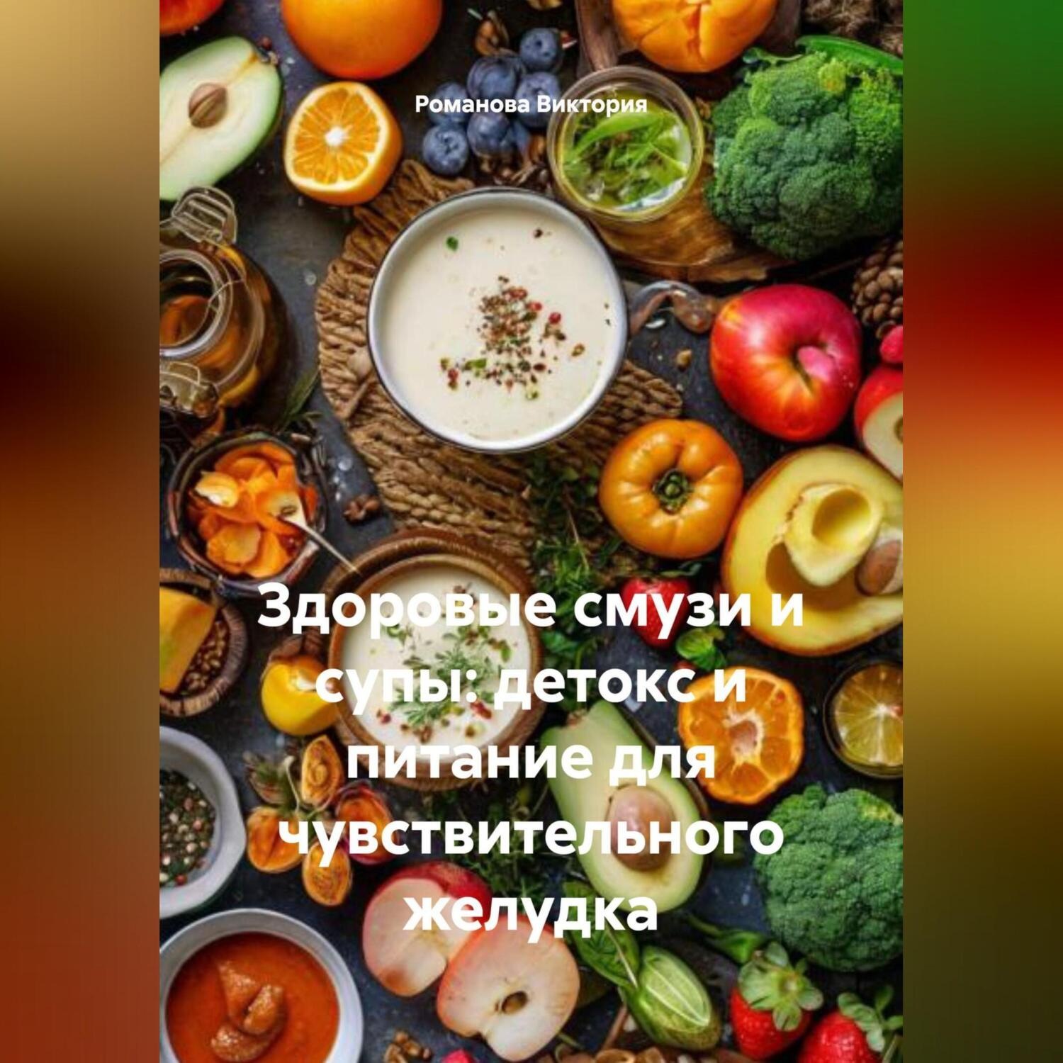 Обложка книги «Здоровые смузи и супы: детокс и питание для чувствительного желудка»
