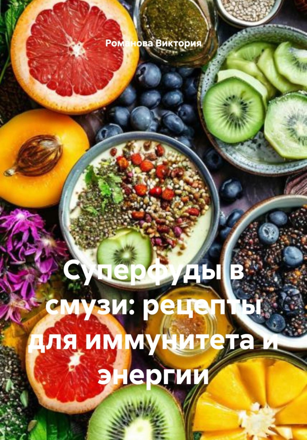 Обложка книги «Суперфуды в смузи: рецепты для иммунитета и энергии»