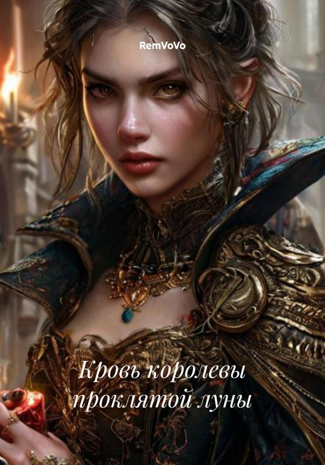 Обложка книги «Кровь королевы проклятой луны»