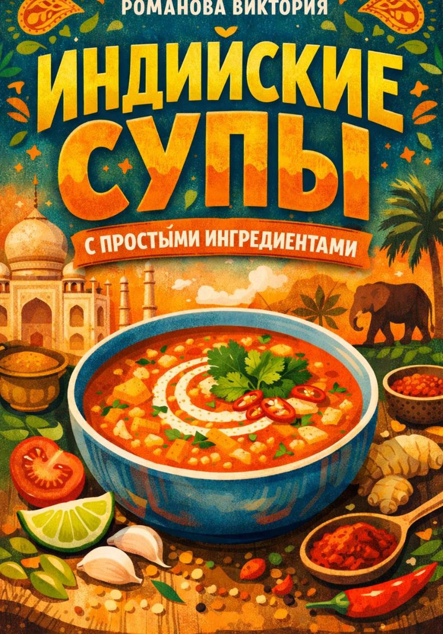 Обложка книги «Индийские супы с простыми ингредиентами»