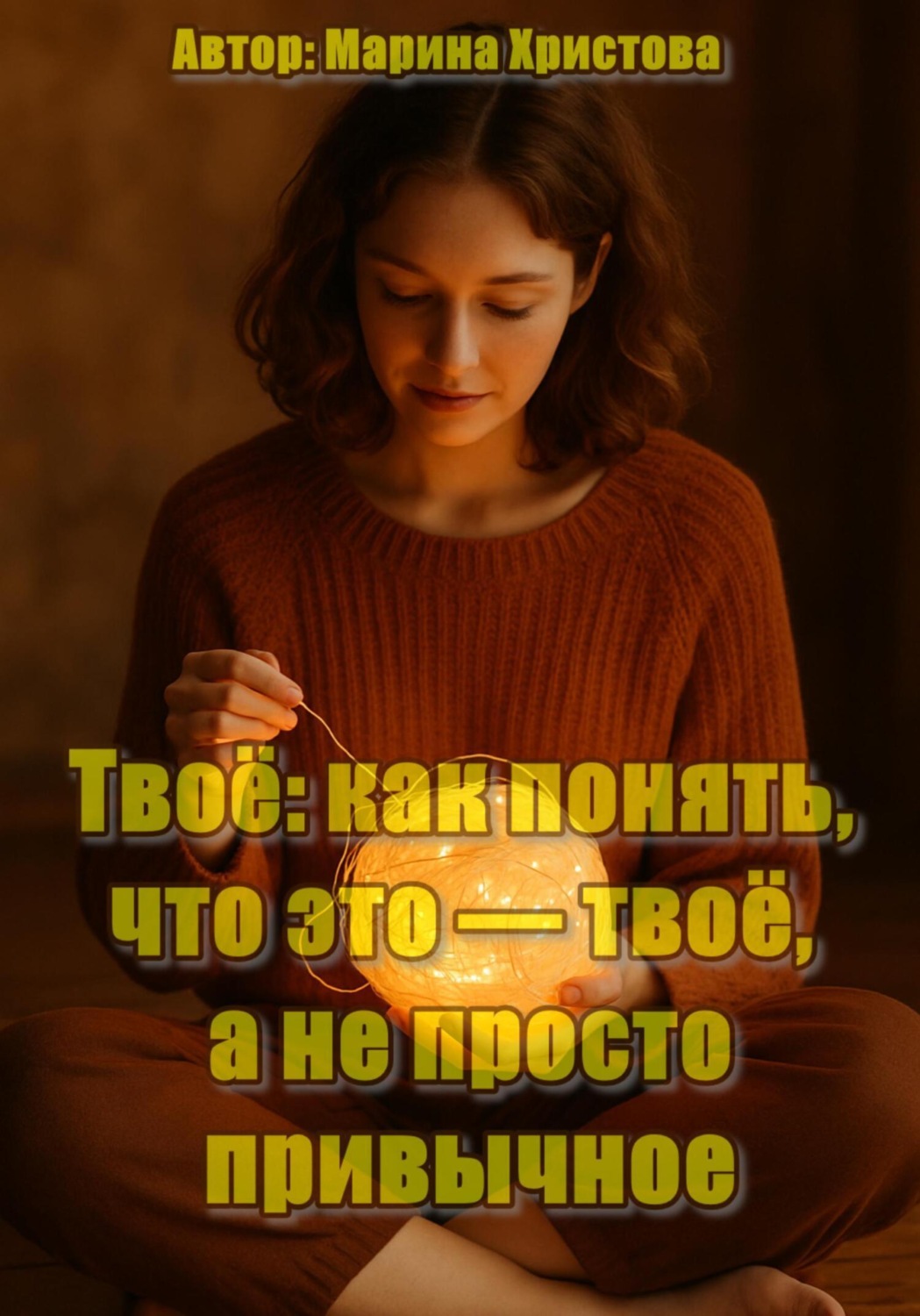 Обложка книги «Твоё: как понять, что это – твоё, а не просто привычное. Про выбор, про доверие себе, про возвращение к себе без радикальных бросков»