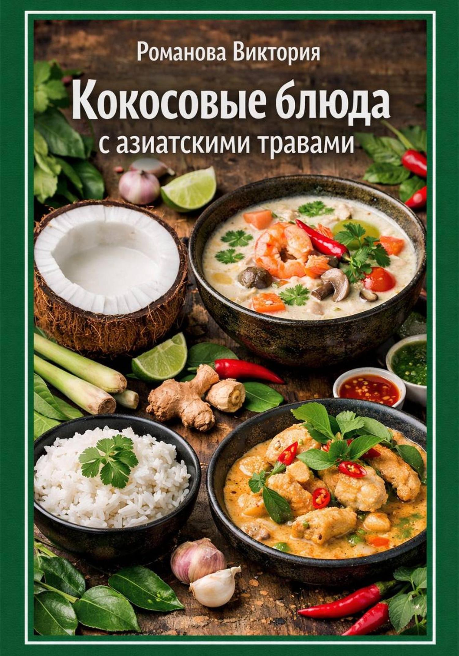 Обложка книги «Кокосовые блюда с азиатскими травами»