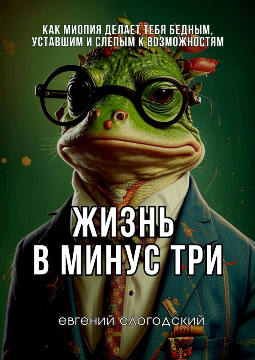 Обложка книги «Жизнь в минус три. Как миопия делает тебя бедным, уставшим и слепым к возможностям»