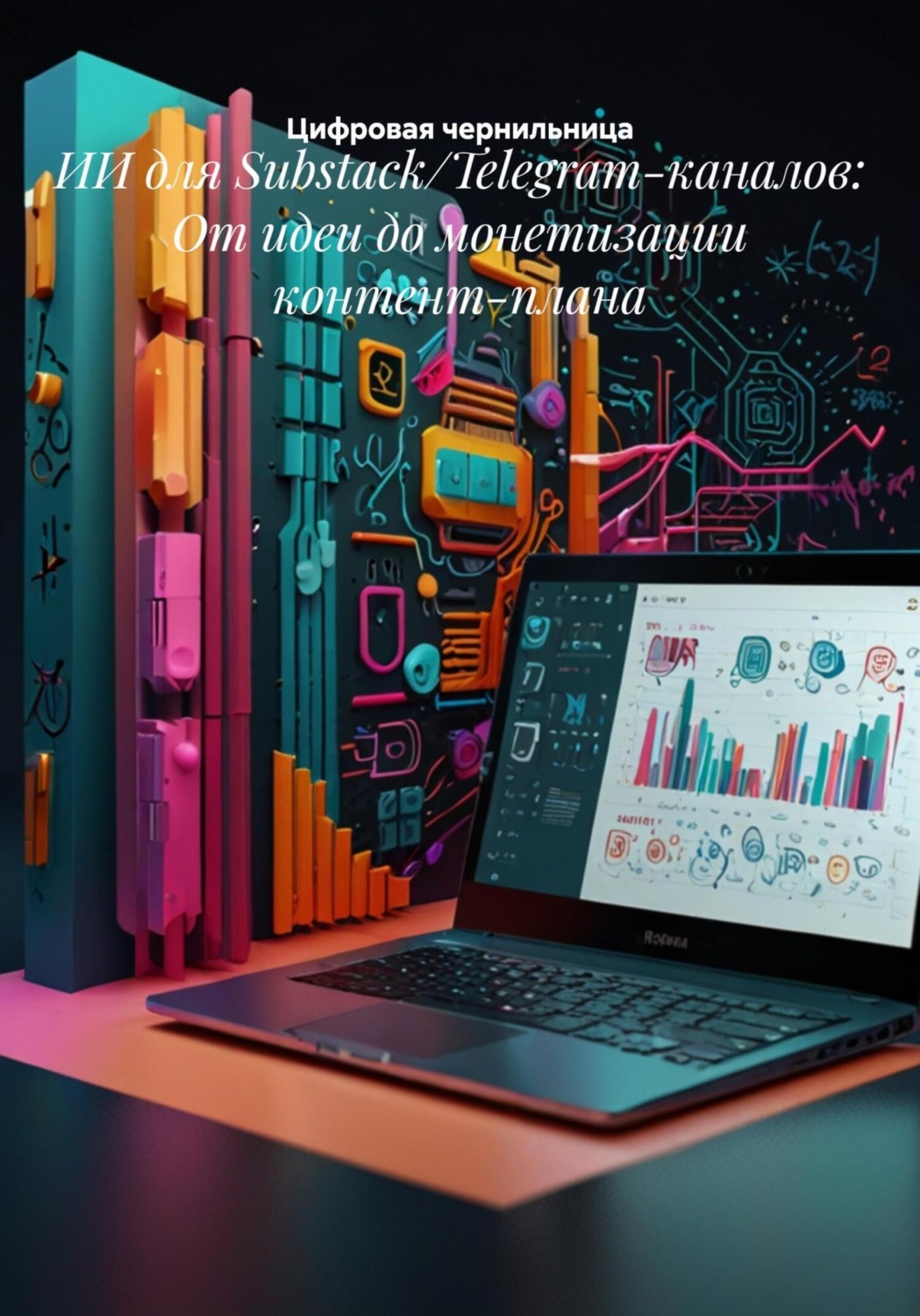 Обложка книги «ИИ для Substack/Telegram-каналов: От идеи до монетизации контент-плана»