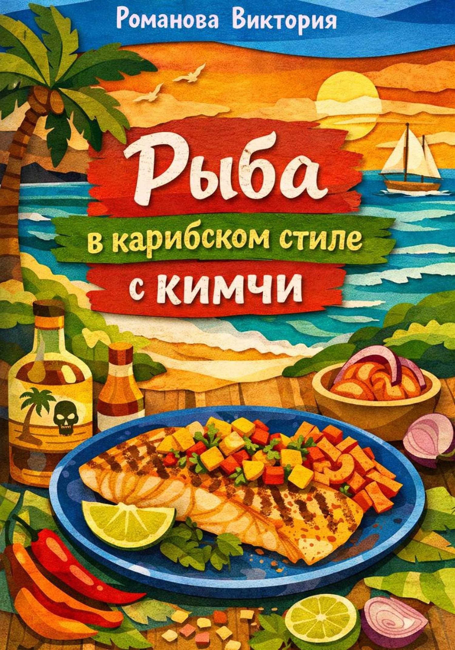 Обложка книги «Рыба в карибском стиле с кимчи»
