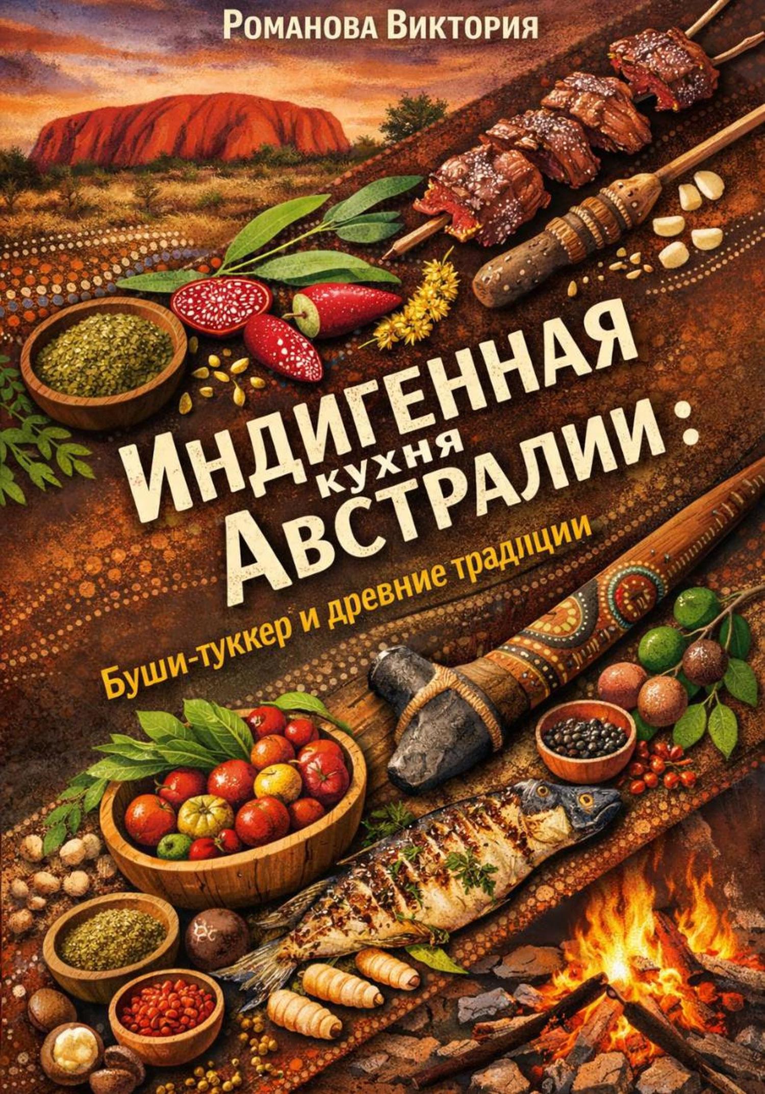 Обложка книги «Индигенная кухня Австралии: буши-тукер и древние традиции»