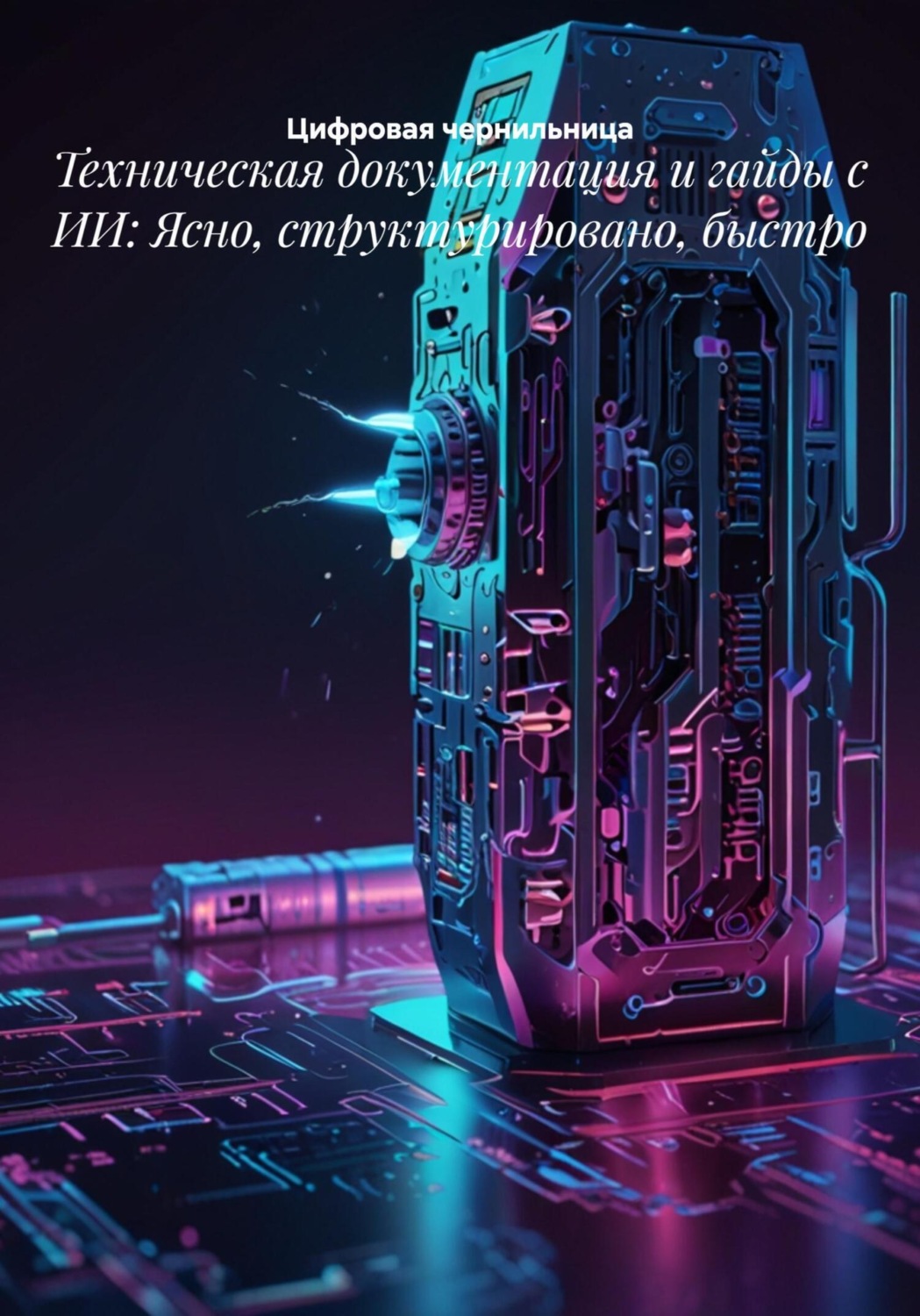 Обложка книги «Техническая документация и гайды с ИИ: Ясно, структурировано, быстро»