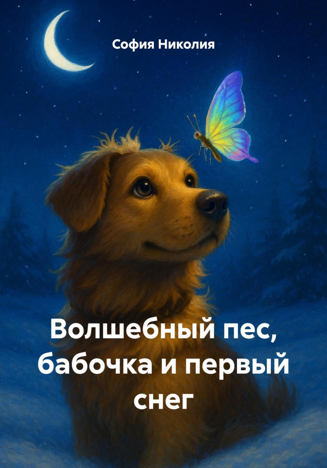 Обложка книги «Волшебный пес, бабочка и первый снег»