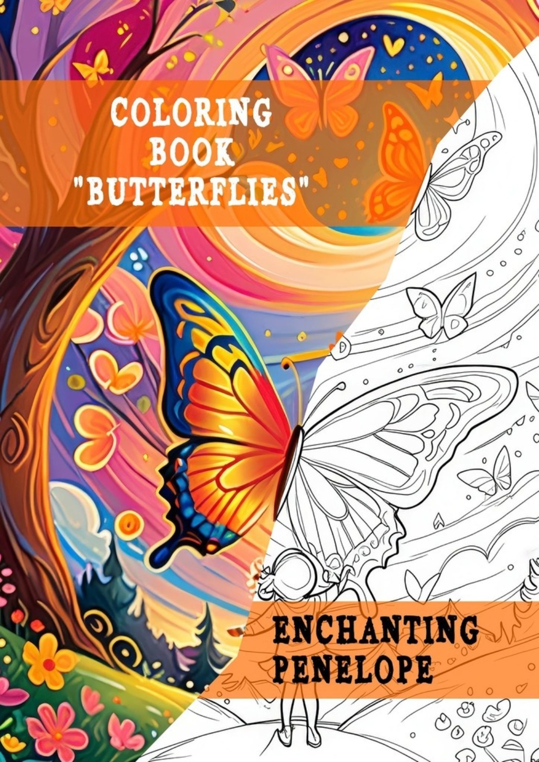 Обложка книги «Coloring book «Butterflies»»