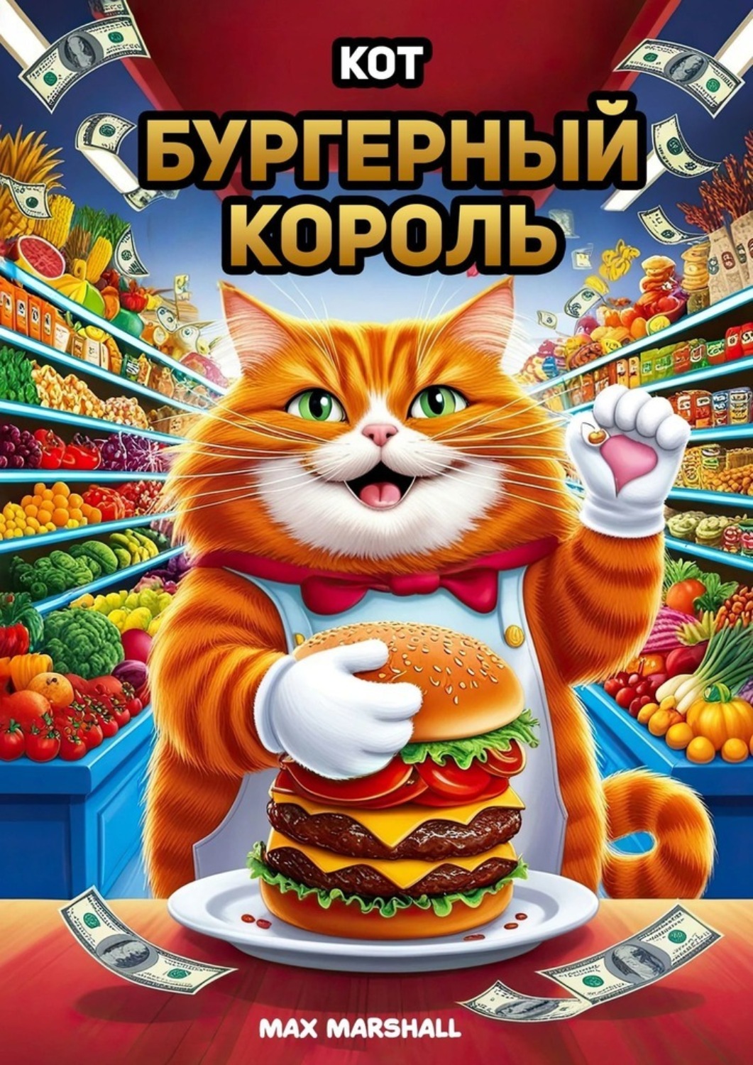 Обложка книги «Кот – бургерный король»