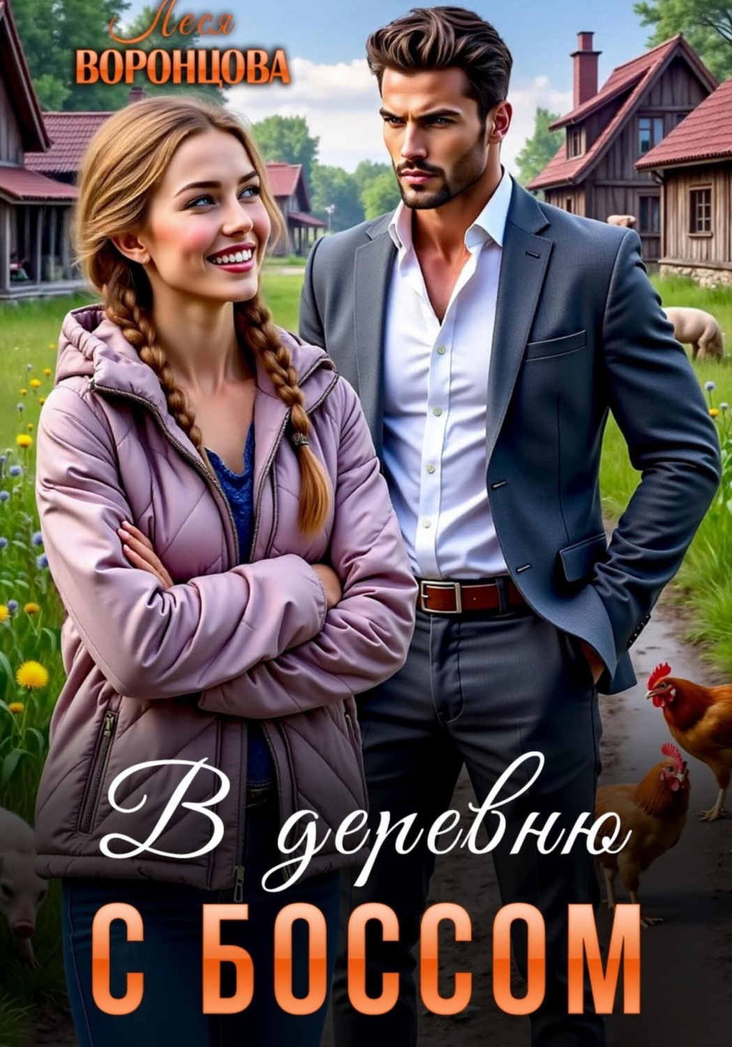 Обложка книги «В деревню с боссом»