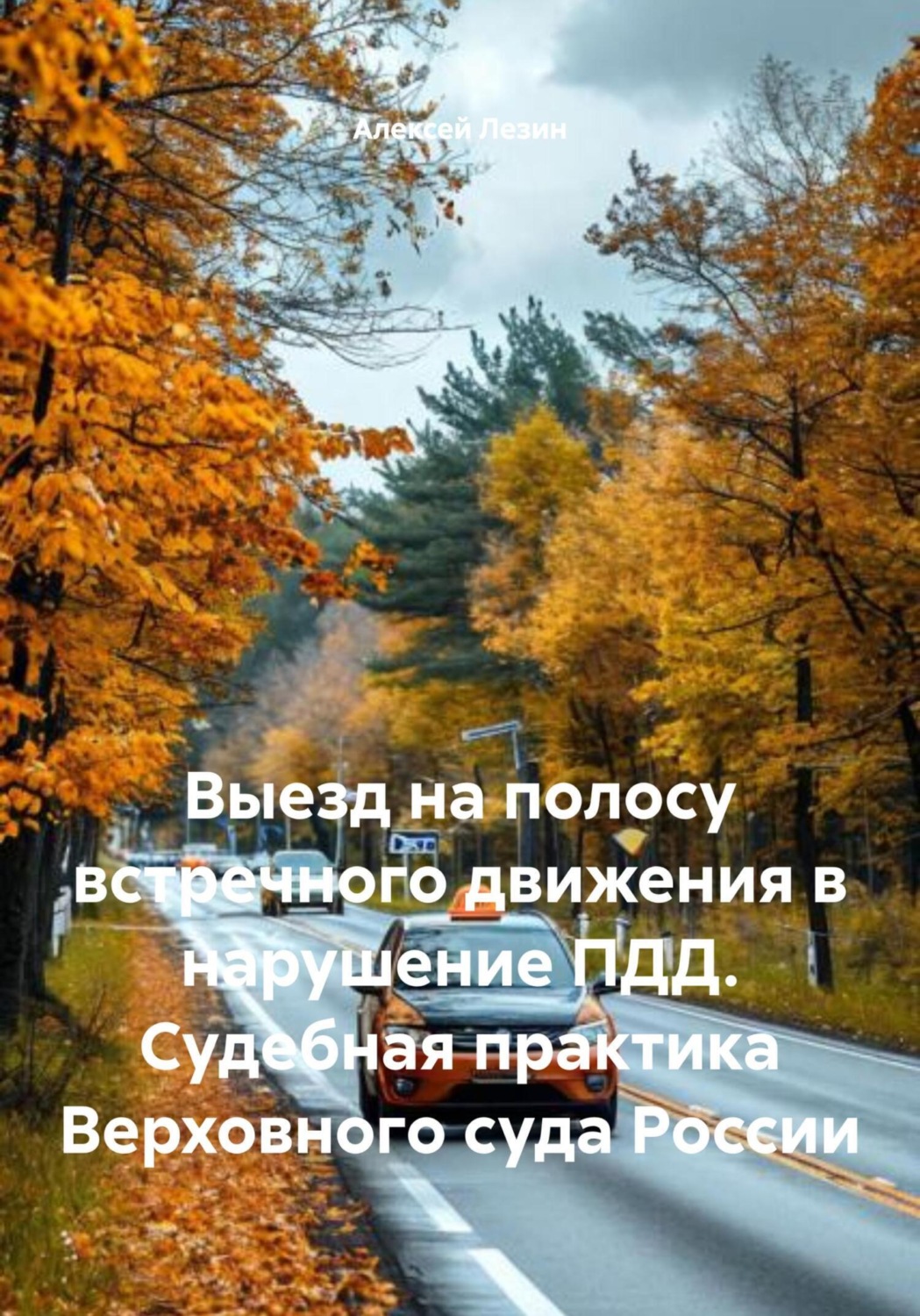 Обложка книги «Выезд на полосу встречного движения в нарушение ПДД. Судебная практика Верховного суда России»