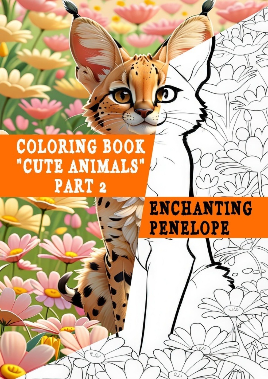 Обложка книги «Coloring book «Cute Animals». Part 2»