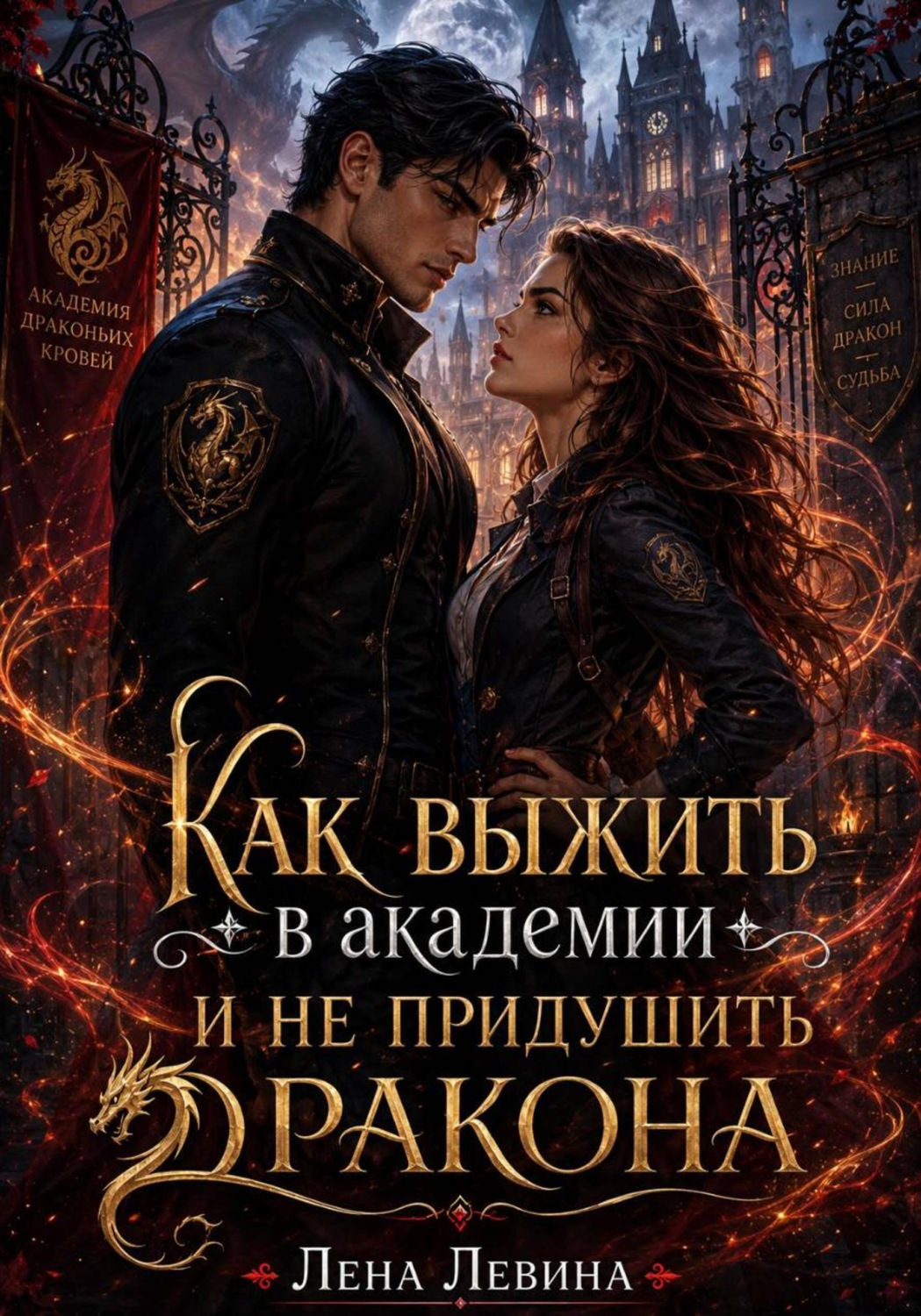 Обложка книги «Как выжить в академии и не придушить дракона»