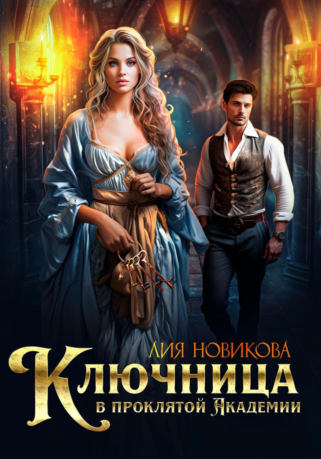 Обложка книги «Ключница в проклятой академии»