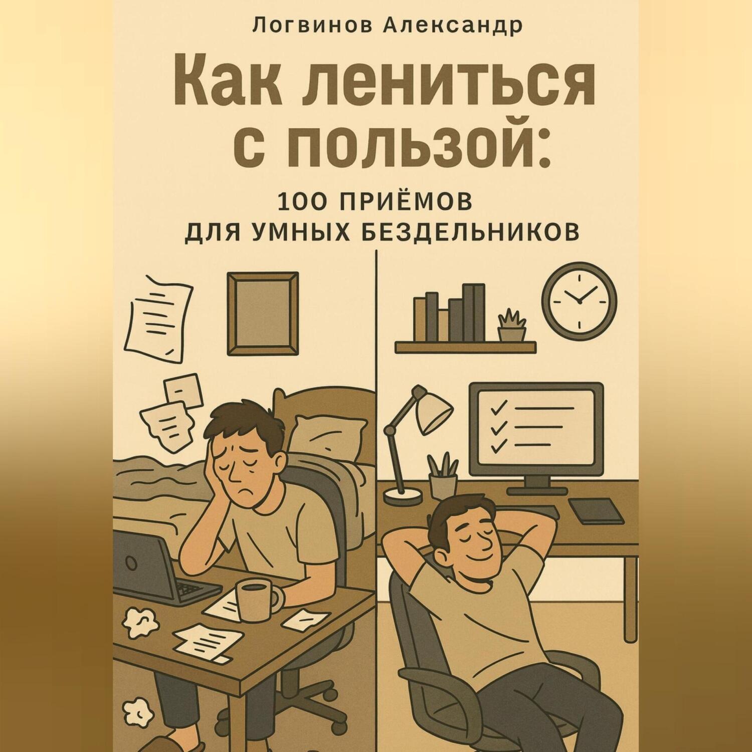 Обложка книги «Как лениться с пользой: 100 приёмов для умных бездельников»