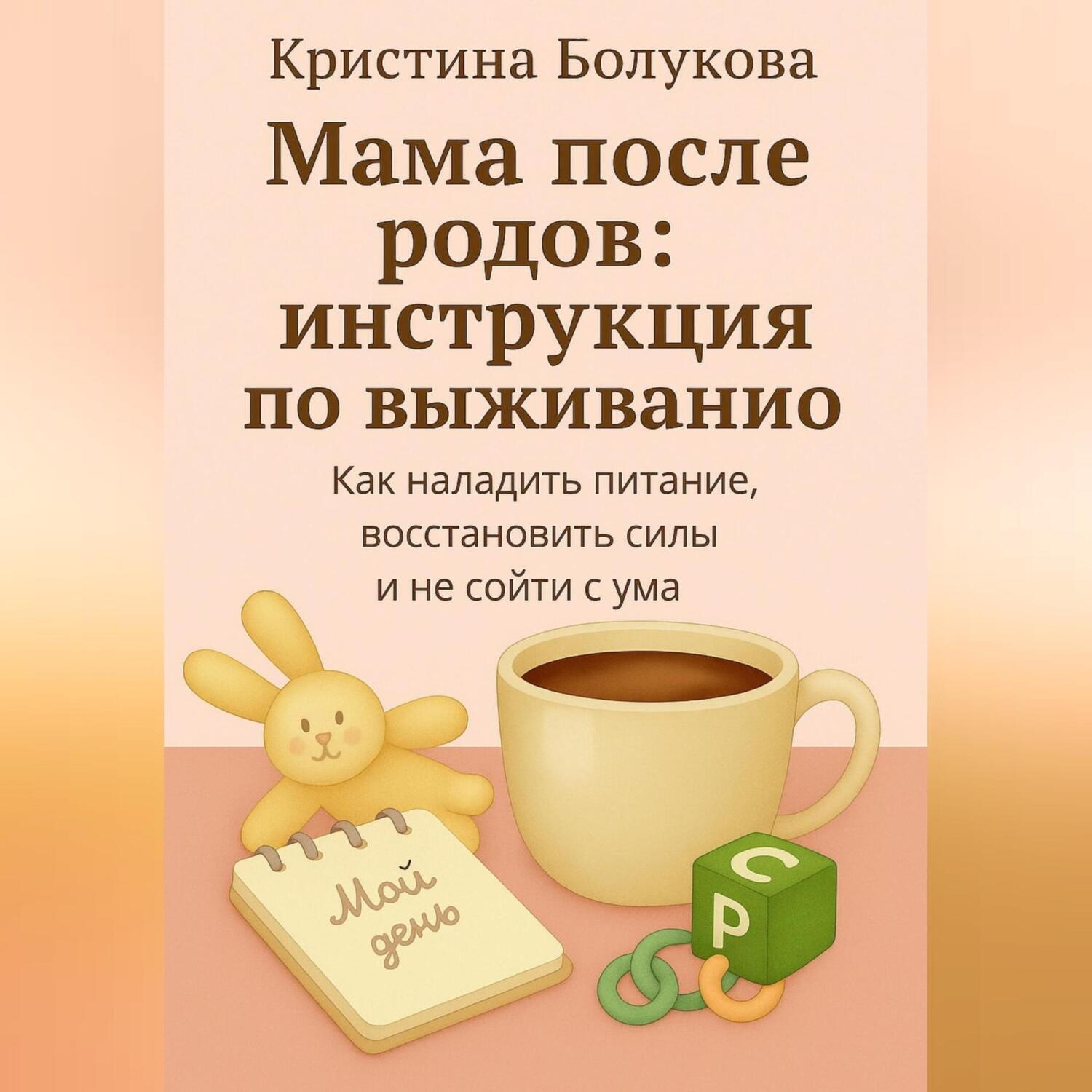 Обложка книги «Мама после родов:инструкция по выживанию»
