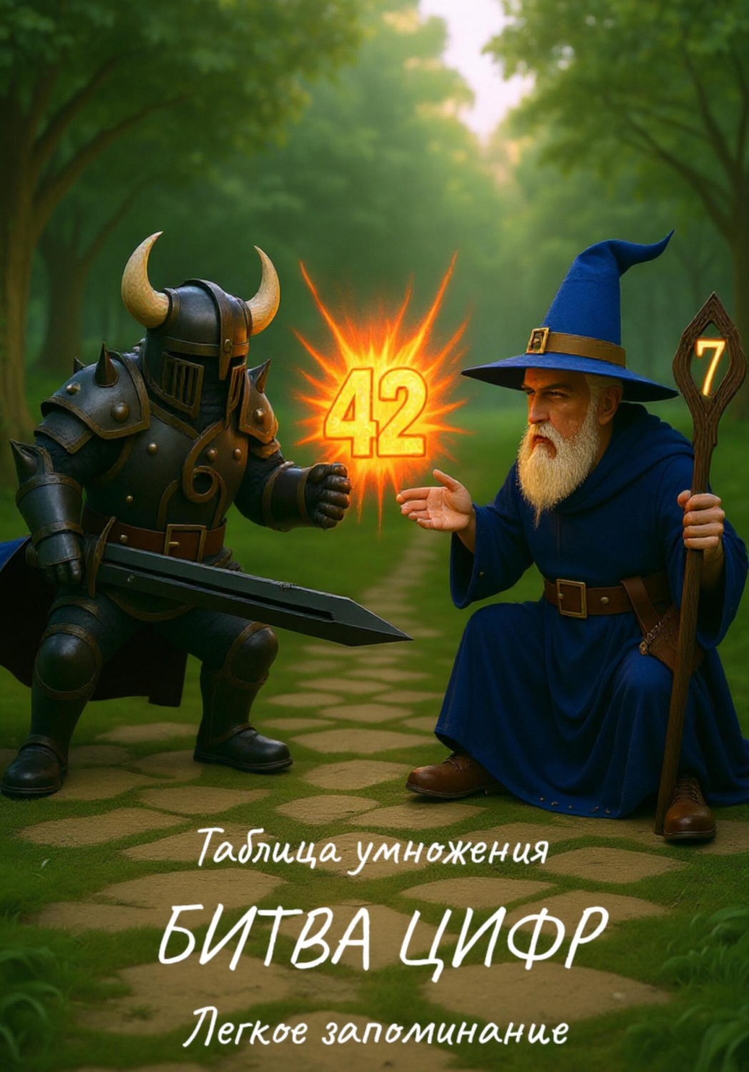 Обложка книги «Таблица умножения. Битва цифр. Легкое запоминание»