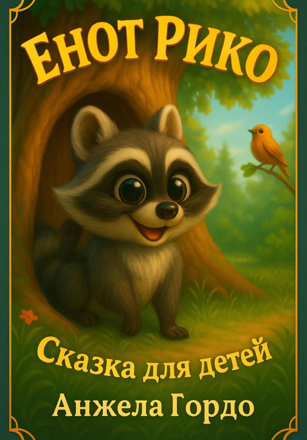 Обложка книги «Енот Рико. Сказка для самых любопытных»
