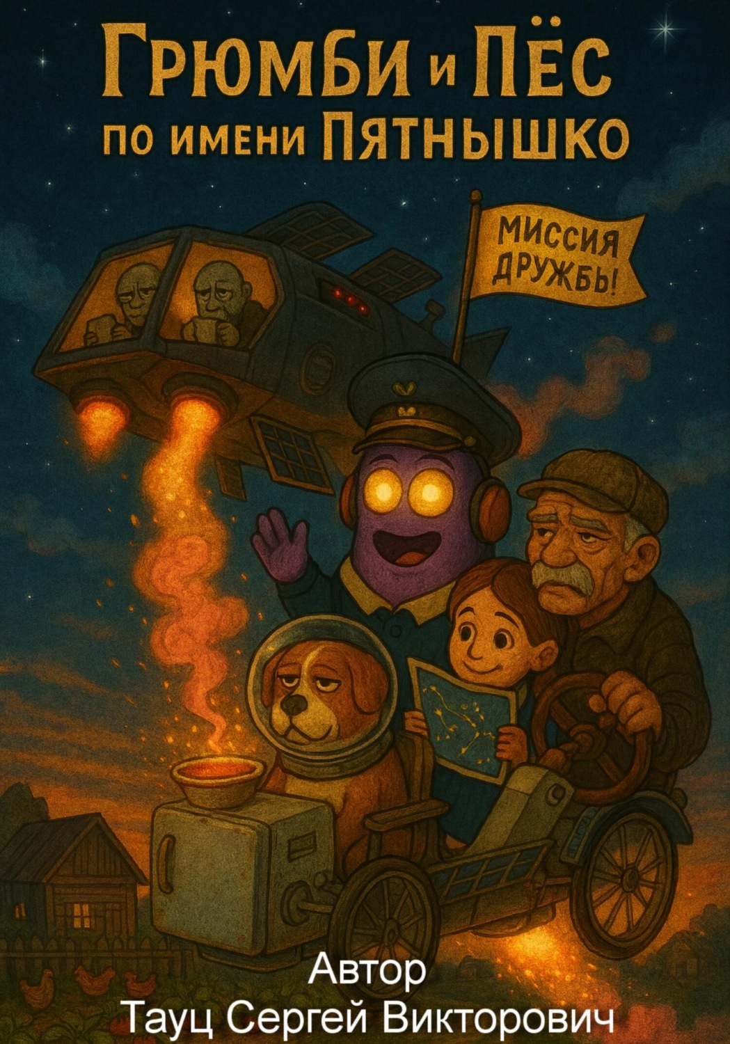 Обложка книги ««Грюмби и Пёс по имени Пятнышко»»