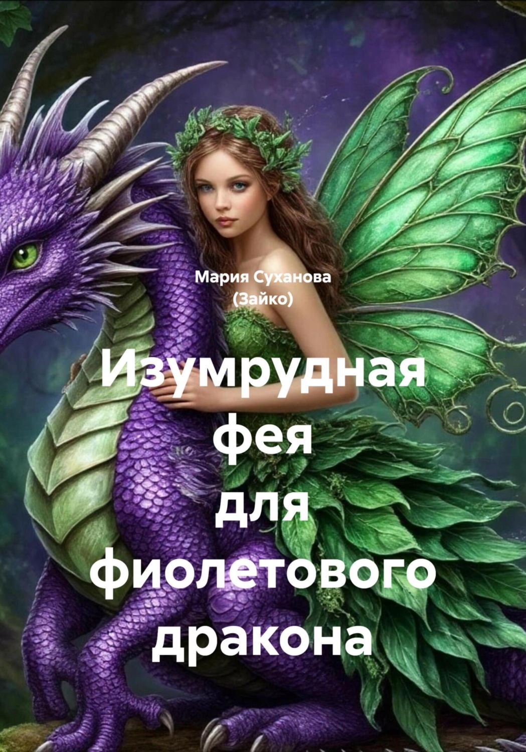 Обложка книги «Изумрудная фея для фиолетового дракона»