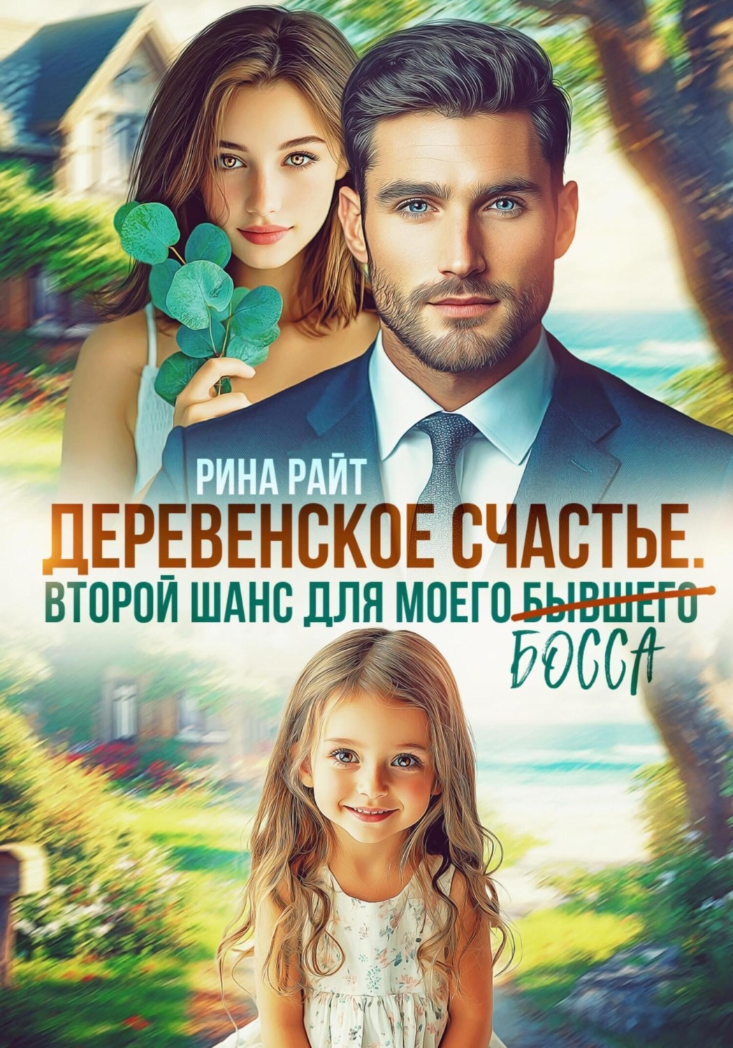 Обложка книги «Деревенское счастье. Второй шанс для моего (бывшего) босса»