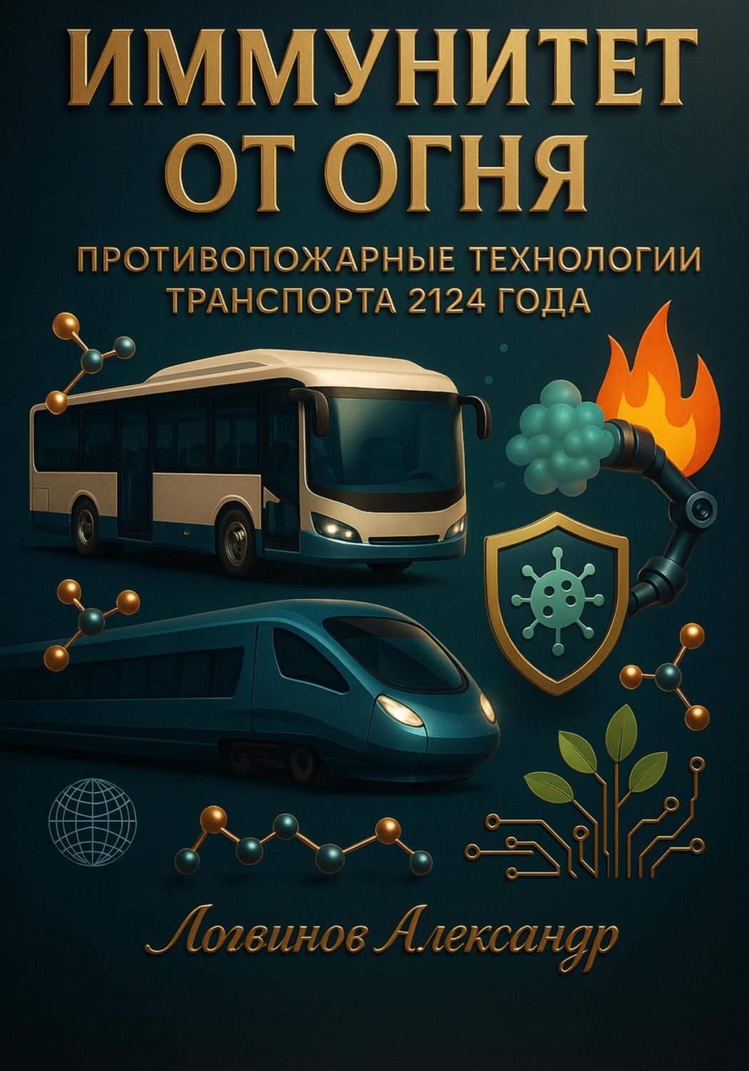 Обложка книги «Иммунитет от огня: противопожарные технологии транспорта 2124 года»