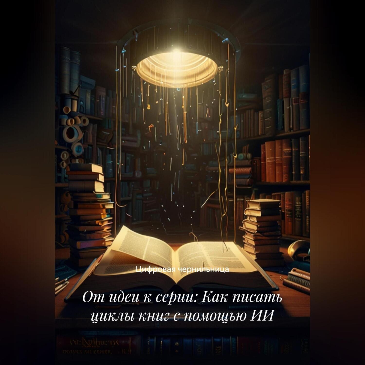 Обложка книги «От идеи к серии: Как пиcать циклы книг с помощью ИИ»
