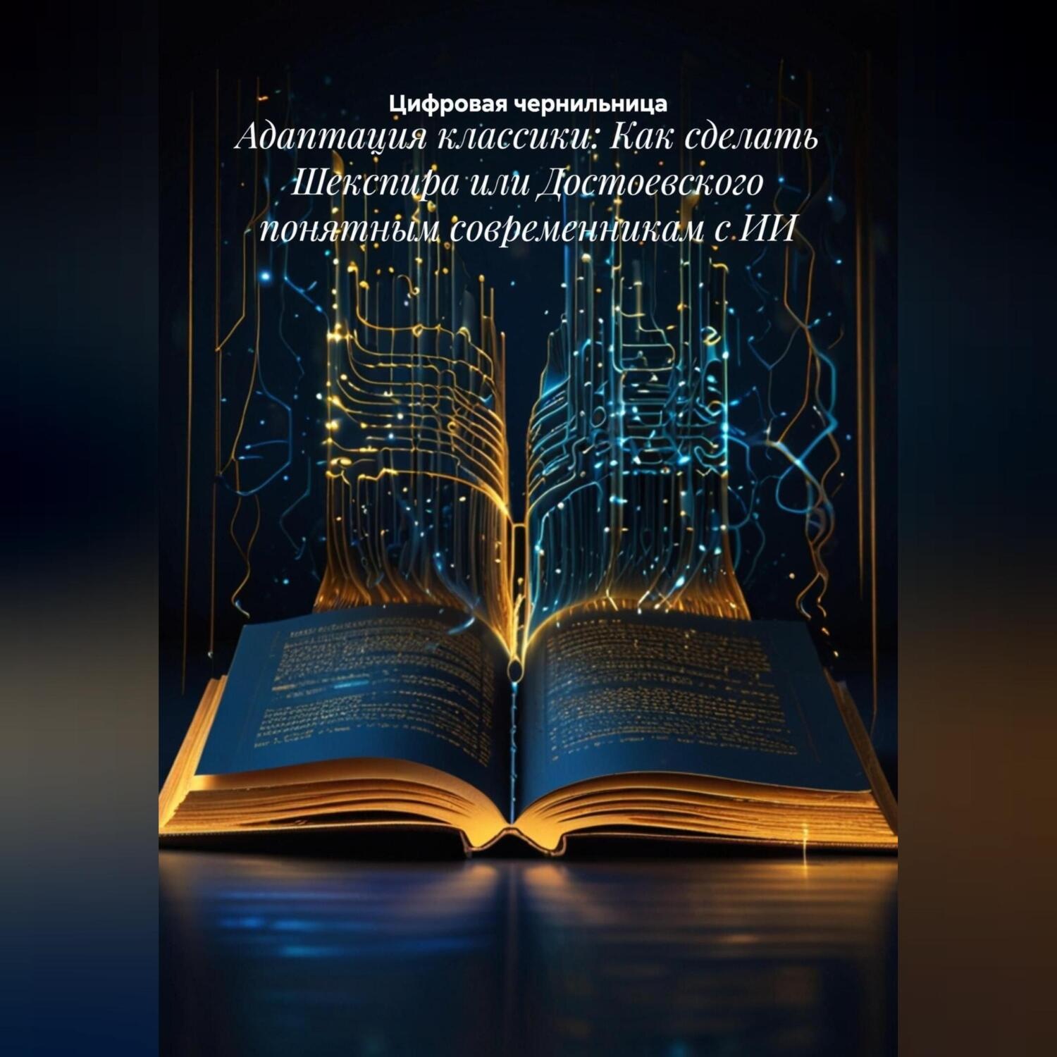 Обложка книги «Адаптация классики: Как сделать Шекспира или Достоевского понятным современникам с ИИ»