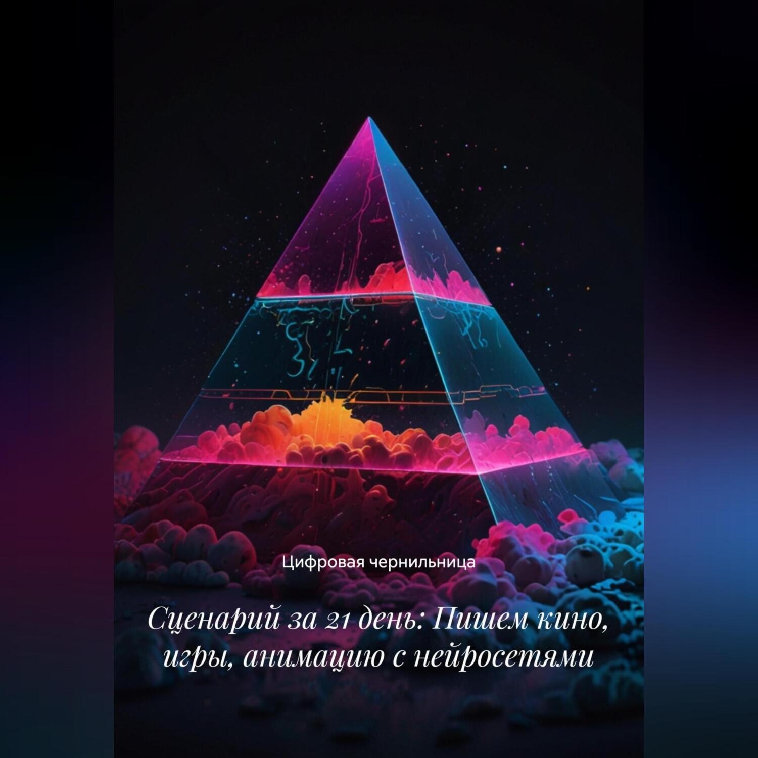 Обложка книги «Сценарий за 21 день: Пишем кино, игры, анимацию с нейросетями»