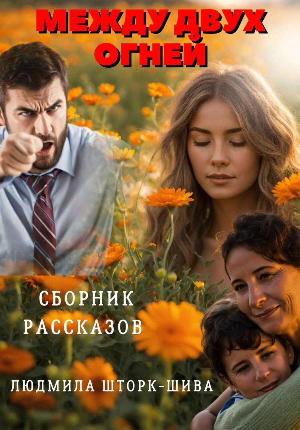 Обложка книги «Между двух огней. Сборник рассказов»