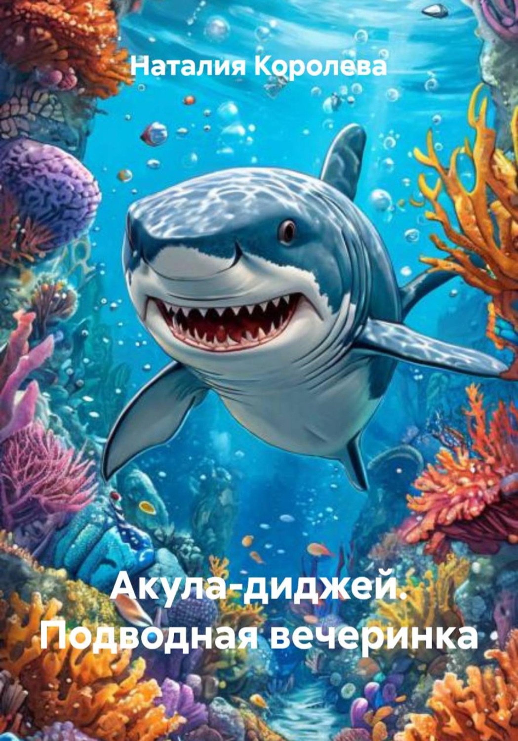 Обложка книги «Акула-диджей. Подводная вечеринка»