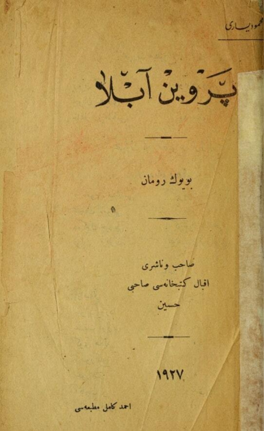 Обложка книги «Pervin abla»