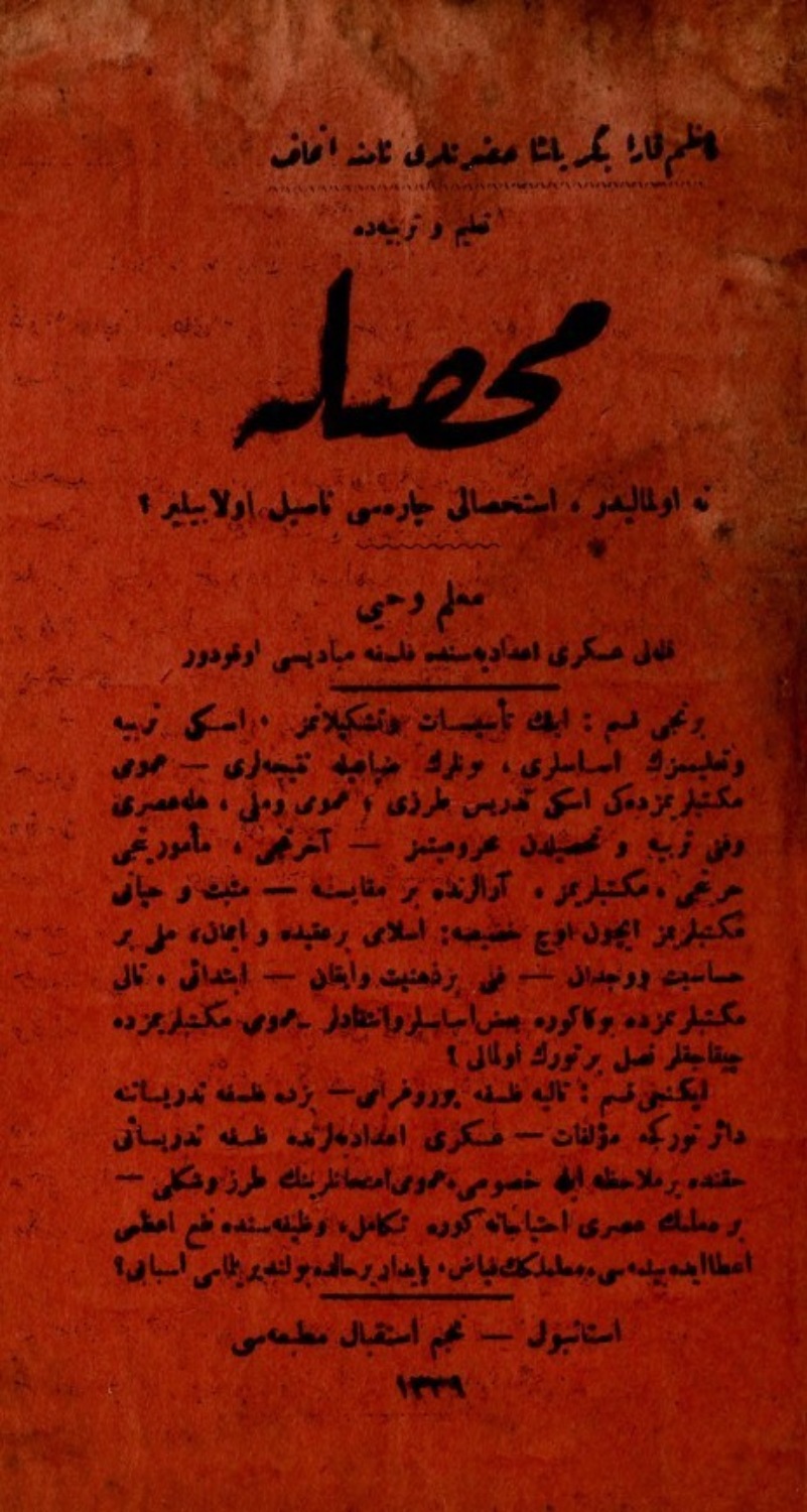 Обложка книги «Talîm ve terbiyede muhassala ne olmalidir, istihsali çaresi nasil olabilir?»