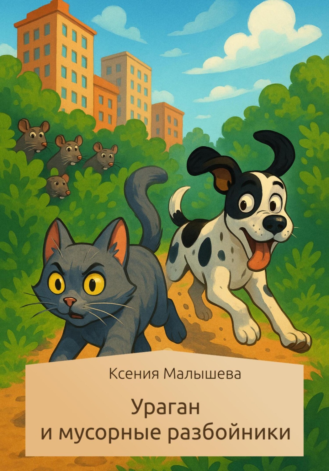 Обложка книги «Ураган и мусорные разбойники»