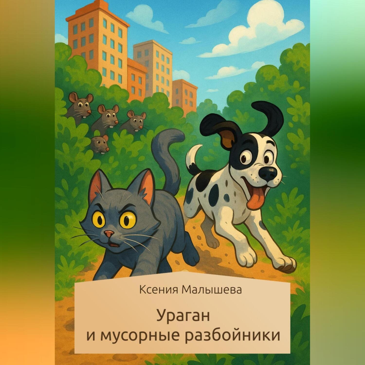 Обложка книги «Ураган и мусорные разбойники»