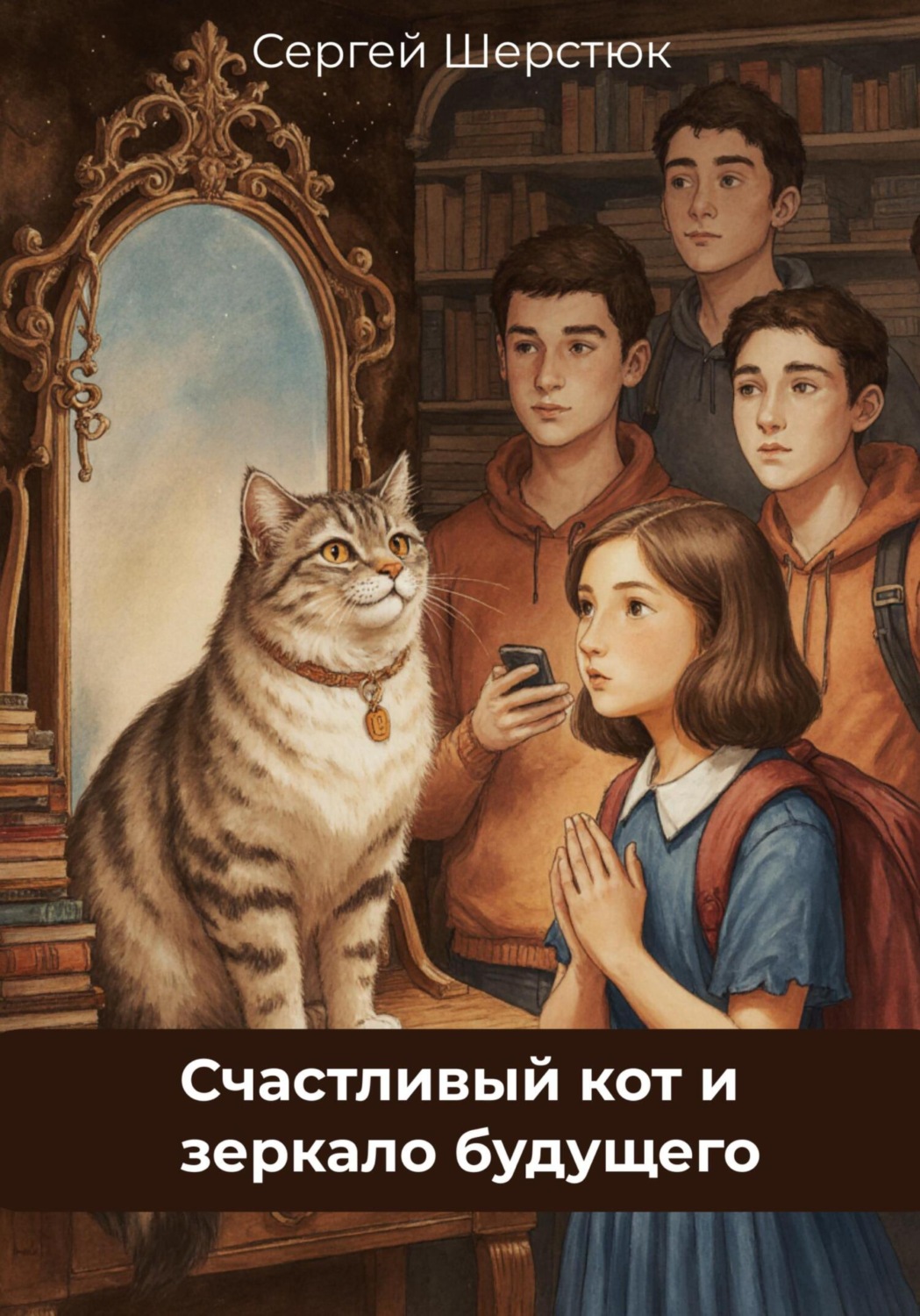 Обложка книги «Счастливый кот и зеркало будущего. Финансовая грамотность для детей»