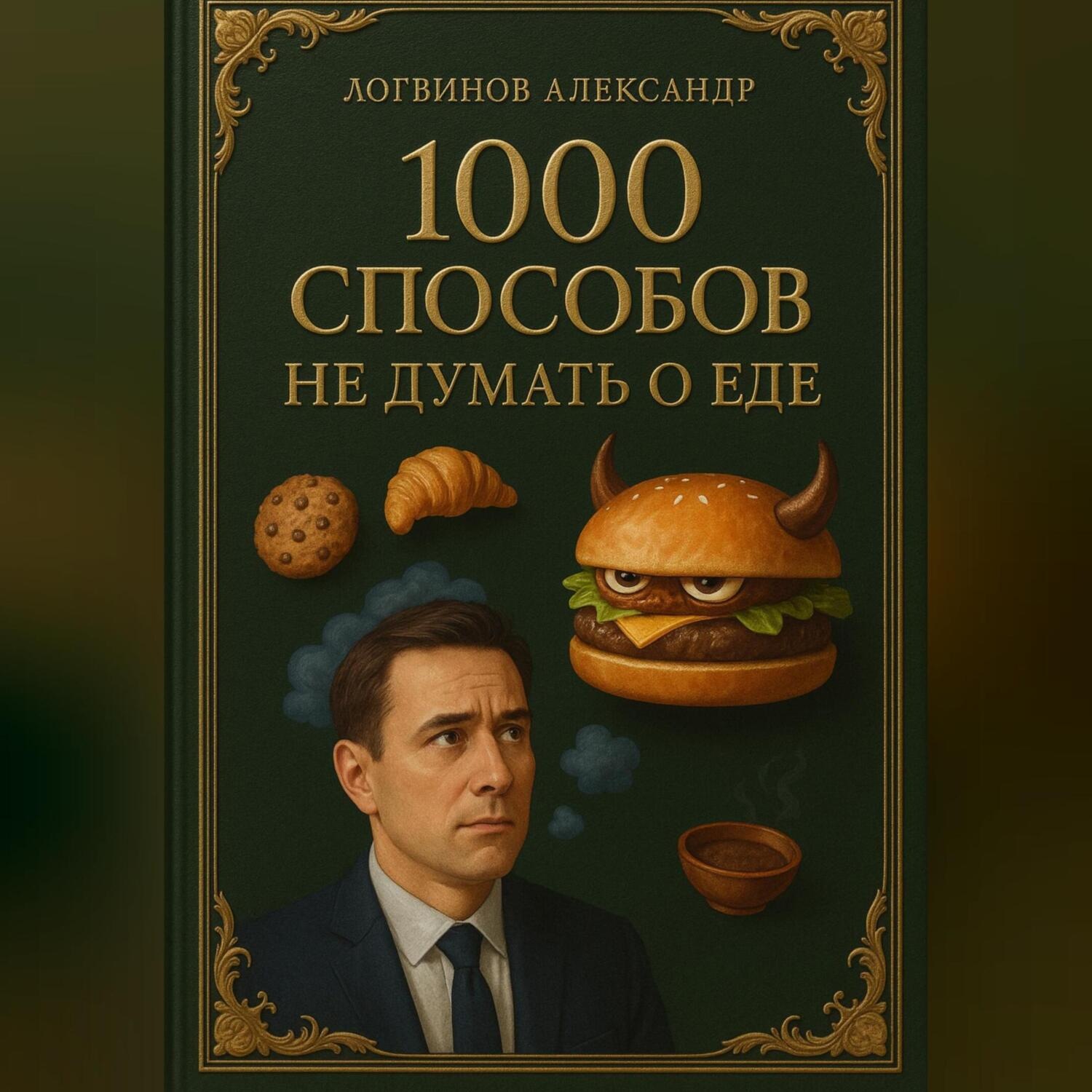 Обложка книги «1000 способов не думать о еде»